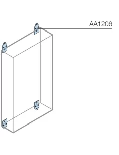 Abb aa1206 n 4 wall fixing brackets