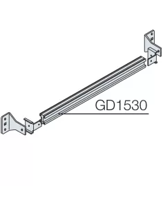 Paso guía DIN 150//200mm l 36 mod din