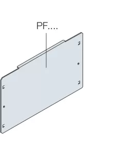 plaque de fond aveugle h 400 mm 24mod