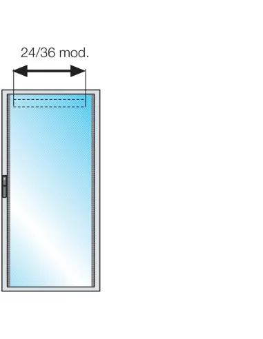 Abb pv2024 glass door x str 2000x800mm 24mod (hxl)