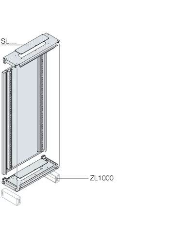 Structure inférieure Abb sl2000 2000x600x195mm (hxlxp)