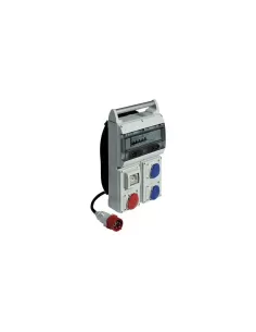 Bticino quadro da cantiere trifase a 4 prese 2x230v 1x380v 1 schuko   din ip44 cqd416//44