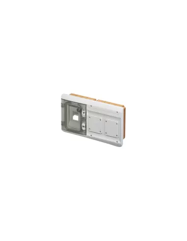 Gewiss combined watertight recessed panel 4 modules 2 flanges 85x75 for mounting sockets gw48686 junction boxes