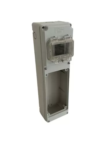 Palazzoli ter panel with DIN rail 4 modules + 1 seat for interlocked 579101