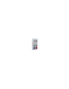 Quadratischer Palazzoli-Terminal mit DIN-Führung, 8 Module, 2 Sitze für 2 ineinandergreifende 579222