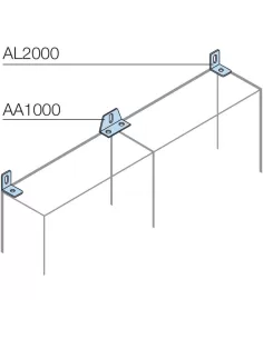 Abb aa1000 brackets fixing structures aff