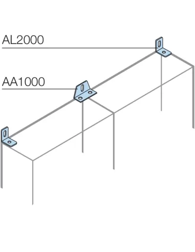 Abb aa1000 brackets fixing structures aff