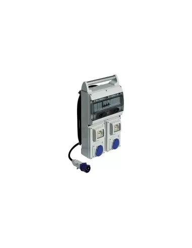 Panneau de chantier Bticino monophasé avec 4 prises 2x230v 2 schuko ip44 cqd216//44