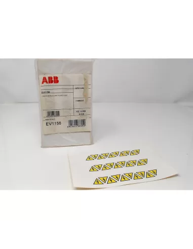 Lot de 300 étiquettes adhésives en PVC triangulaires 20 mm Abb ev1156