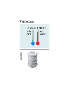 Presse-étoupe Gewiss pas pg48 ip66 ral7035 gw52010