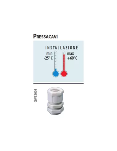Presse-étoupe Gewiss pas pg48 ip66 ral7035 gw52010