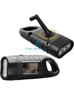 Orieme dina 5 led dynamo flashlight