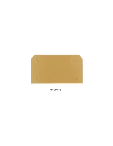 Weidmuller ap (3.0) 0146720000 série sak, borne, 3 mm, beige foncé, jaune, montage direct