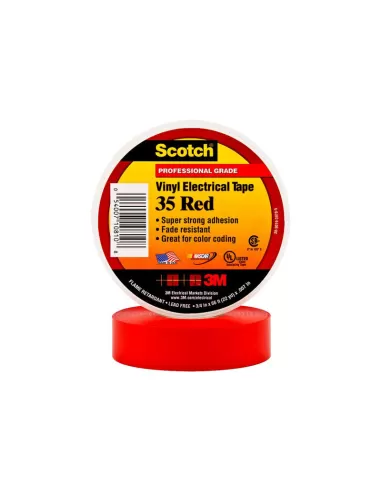 3m 80611211568 tape 35 red 19x20 new