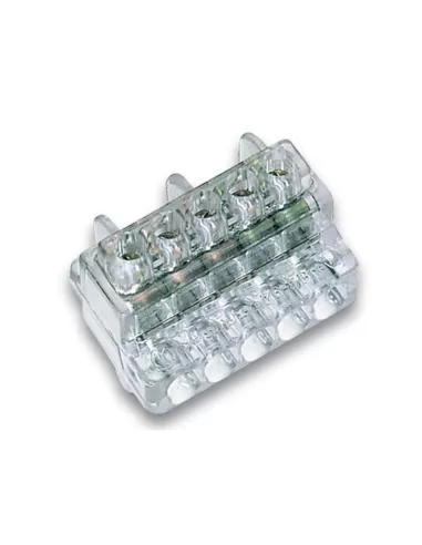 Bornier unipolaire 5 voies Cembre z6-5, section 6 mm²