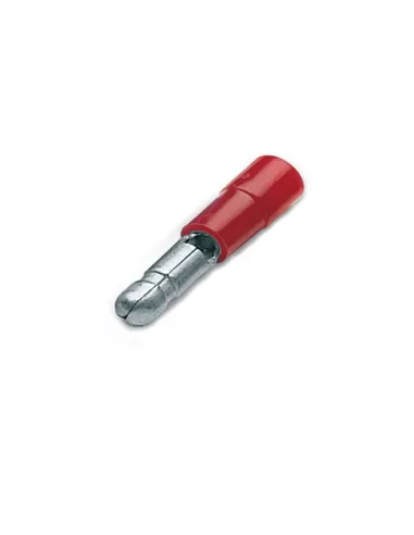Cosses cylindriques mâles rouges Cembre RF-BM4, diamètre 4 mm