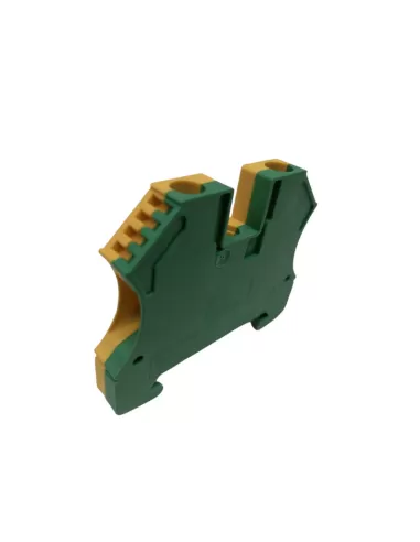 Bornier de terre à vis Allen Bradley 1492-JG6, 6 mm², vert