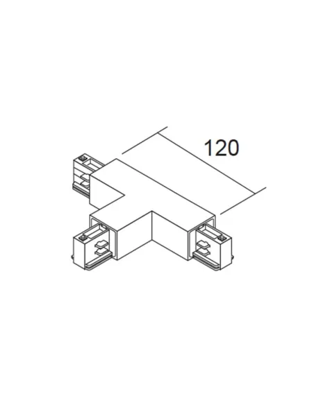 Ivela 7656-11-w31 giunto a t cond terra sx 850 bianco