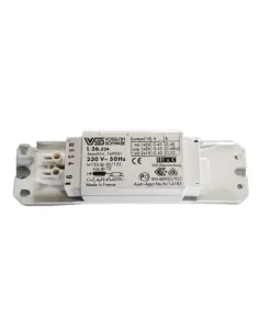 Vossloh 169931 fuente de alimentación l36 334 para lámpara ind casquillo 1x36 ind 2x18w 230v 50hz