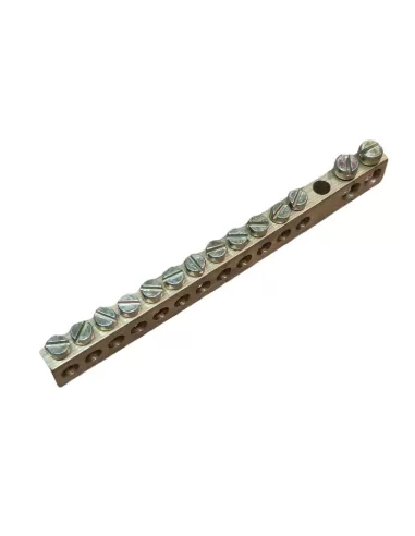 Vimar V51814 Bornier en laiton 12 trous 6 mm