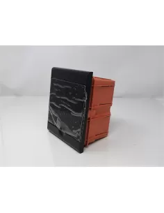 Tableau électrique encastré Gewiss à 4 modules, anthracite, avec porte transparente, IP40, gw40238