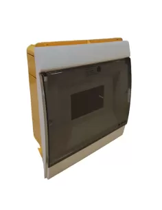 Tableau électrique encastré Ge Power 619325 aba007ib avec porte transparente 4-7 m ral9010