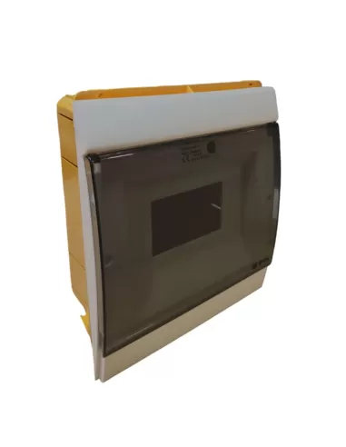 Ge power 619325 aba007ib cuadro de distribución empotrado puerta transparente 4-7 m ral9010