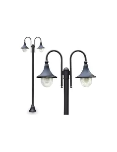 Lampadaire orientable noir Rm moretti 86r6 2l 1