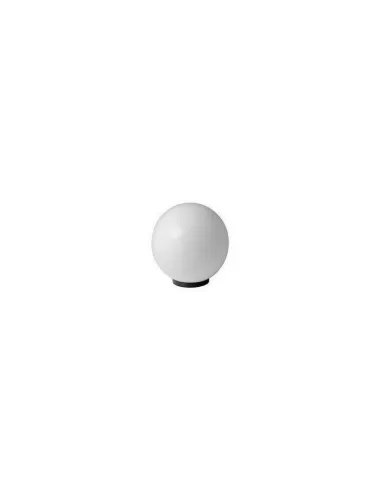 Sfera bianco latte c//braccio 45° nero e27