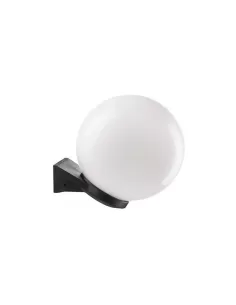 Ares italia 3ba1cliibk sphère blanche avec bras noir e27 60w ip44