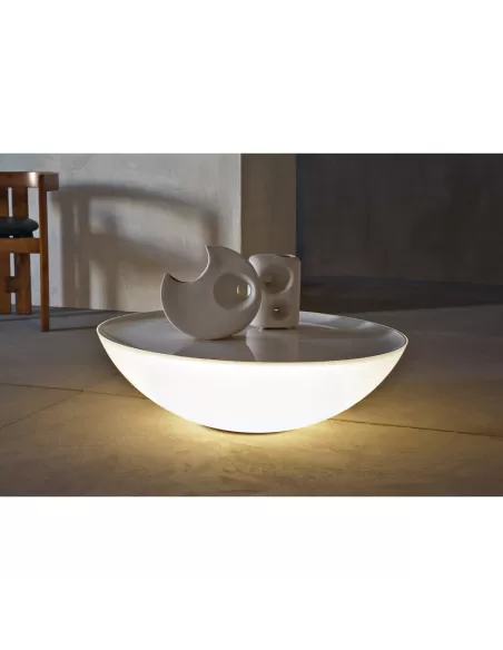 Foscarini 2280030b, applique solaire d'intérieur blanche, diamètre 79 cm, hauteur 31 cm, culot E27, 25 W