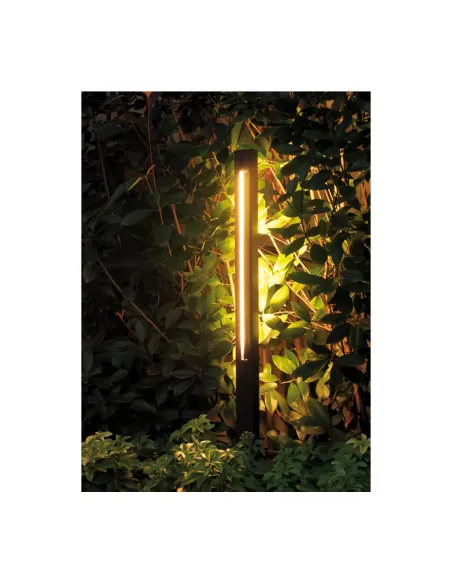 Viabizzuno f4 127 02 square tube argento g5 14w he l 1000