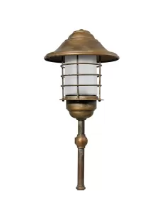 Moretti 195 ar pole h 51 antiqued copper brass transparent glass