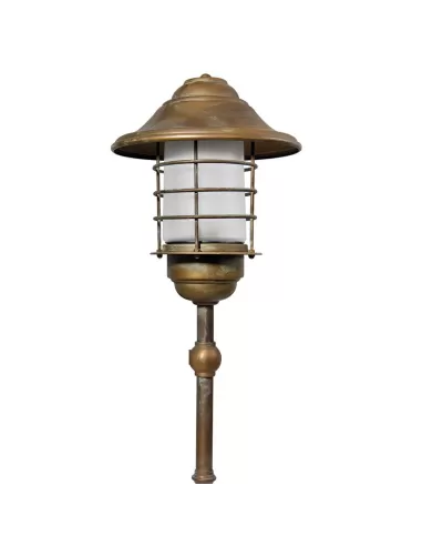 Moretti 195 ar pole h 51 antiqued copper brass transparent glass