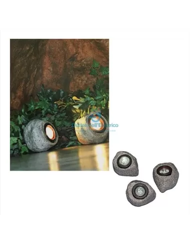 Imex LL/003/3 Set of 3 stones with LEDs and transformer