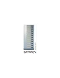 Placa externa simple de 12 botones Abb 2csv1012pe
