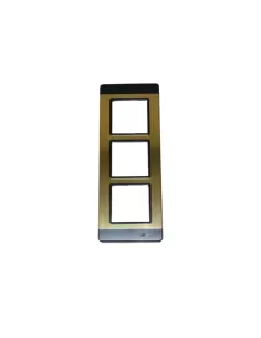 Bpt 60060700 tmp//3-au tm plaque aluminium 3 modules or