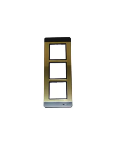 Bpt 60060700 tmp//3-au tm plaque aluminium 3 modules or