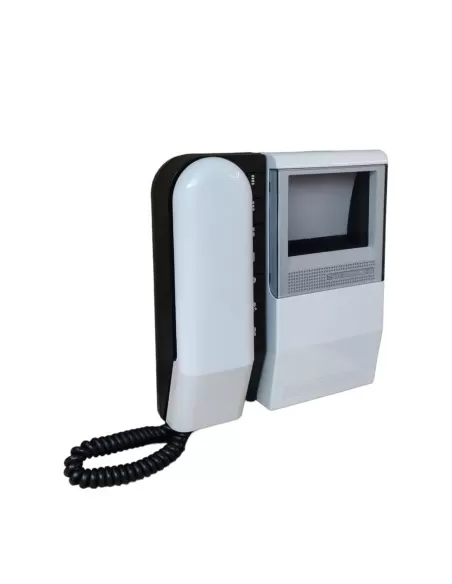 Bticino MP20WS 4" Wall-Mounted Video Intercom Monitor with 3+4 Buttons, White