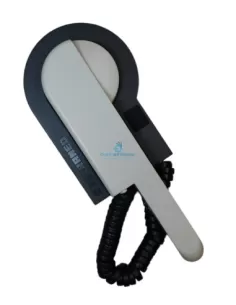 Interphone électret Bticino PH610, 1 bouton, gris clair/foncé