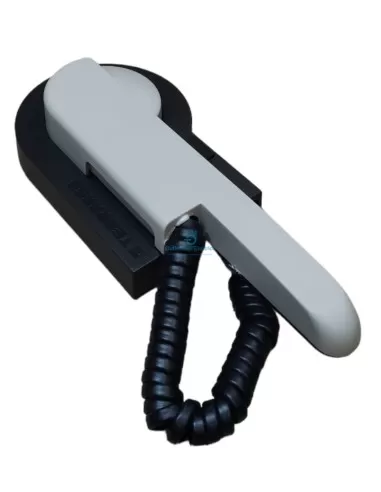 Interphone électret Bticino PH610, 1 bouton, gris clair/foncé