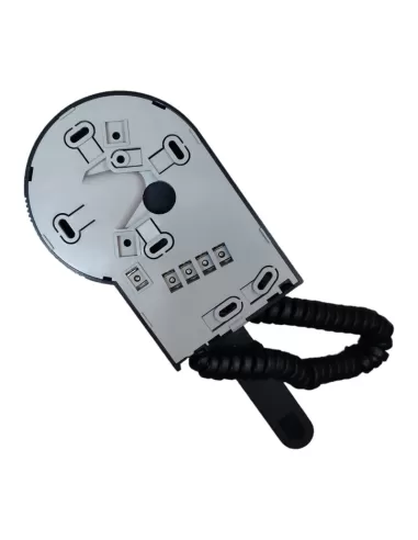 Interphone électret Bticino PH610, 1 bouton, gris clair/foncé