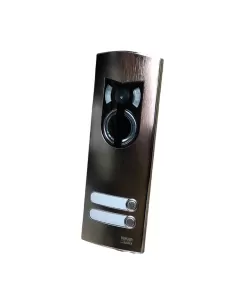 Plaque vidéo à deux fils Vimar 02002 avec 2 boutons en acier inoxydable