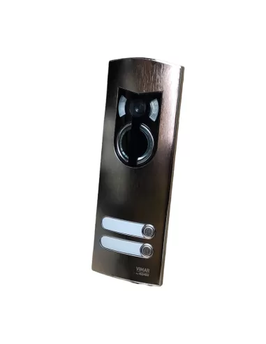 Vimar 02002 Two-Wire Video Plate with 2 Stainless Steel Buttons