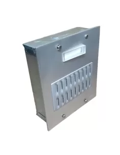 Vimar 2100/001 Patavium Panneau en aluminium naturel avec 1 bouton (Citof)