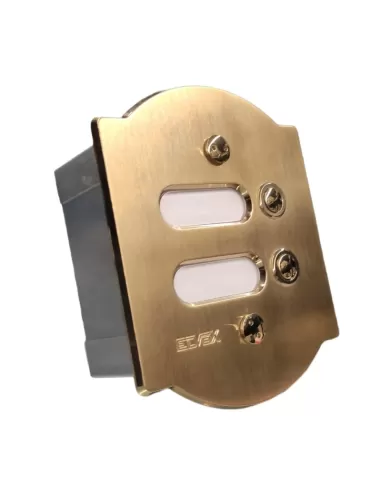 Plaque d'immatriculation Vimar 2002 Patavium avec 2 boutons et plaque nominative