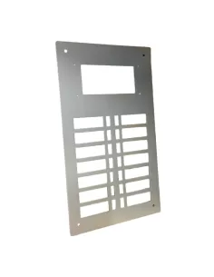 Urmet 625//135 module 625 push-button panel 14 holes 2 rows pre-arranged for p and alum