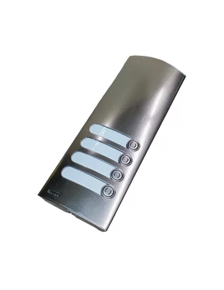 Vimar 1254 Placca Supplementare 2Moduli Ik10 Con 4 Tasti Acciaio