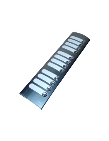 Vimar 1372 3-Module Aluminium Intercom Supplementary Plate with 12 Buttons