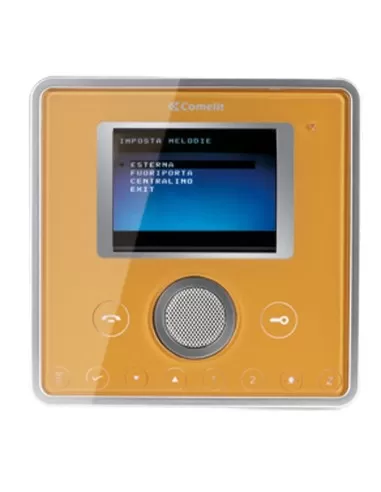 Accesorio máscara para monitor Comelit 6101j color dorado